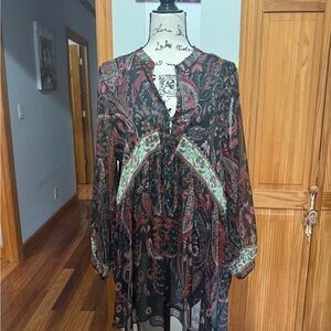 Zara Multicolor Paisley Dress